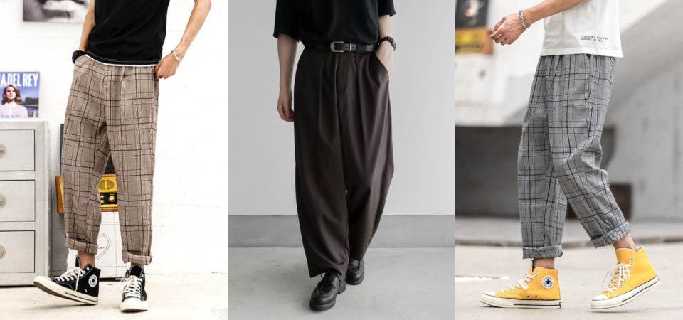 日系 Oversize 風格當道，男生百搭寬褲「繭型褲」該怎麼穿才會帥？把握 2 關鍵，保證不出錯！