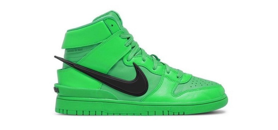 AMBUSH® X Nike Dunk High 聯名系列再推新色！「Flash Lime」螢光綠色