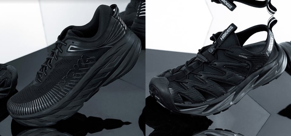 HOKA ONE ONE 系列再度登入 WHITEROCK STORE，全黑鞋款帥翻，進化機能讓你收得心甘情願！