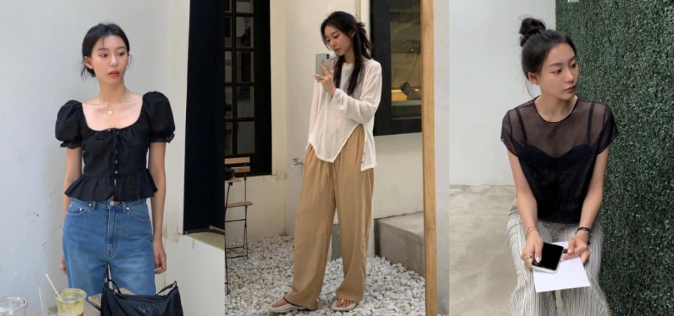 女生夏日必學韓系微辣穿搭術！「透膚、方領、開洞」設計讓你擁有低調性感小心機！