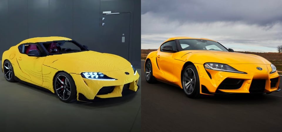 樂高打造 1:1「TOYOTA Supra 牛魔王跑車」，最高時速 28 公里，真的可以開上路！