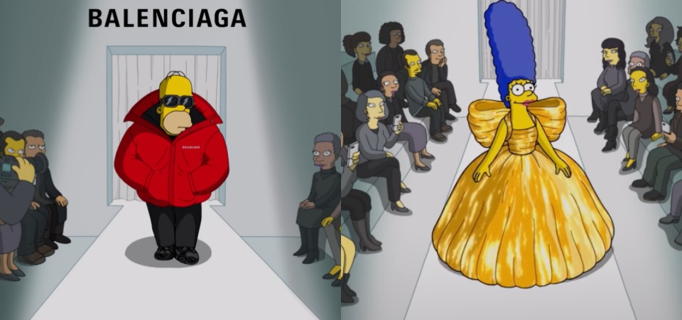 《辛普森家庭》登上時裝秀？Balenciaga 與《辛普森家庭》推出動畫時裝秀特別版，場邊觀眾有彩蛋！
