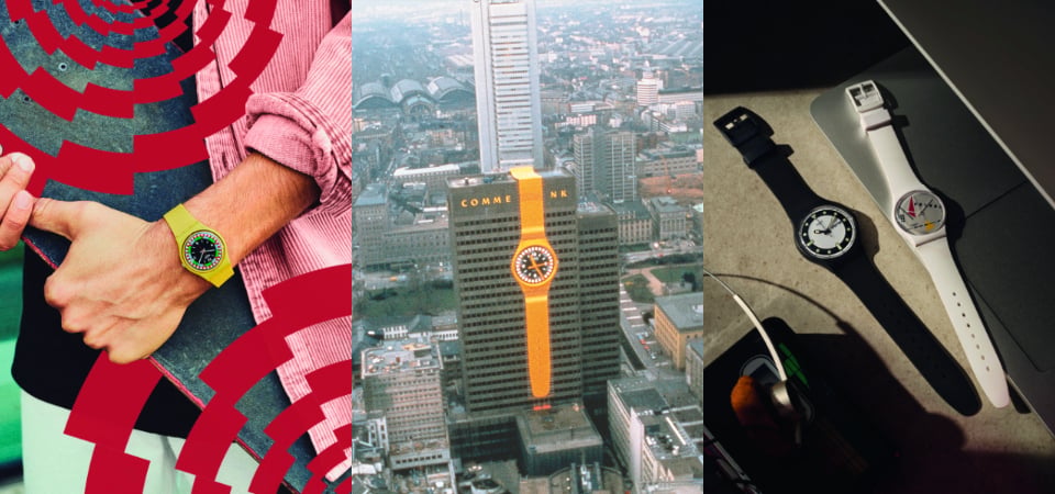 帶你回到美好的 1980 年代，Swatch「1984 復刻系列」演繹八零年代的魅力，更把巨型腕表縮小了！