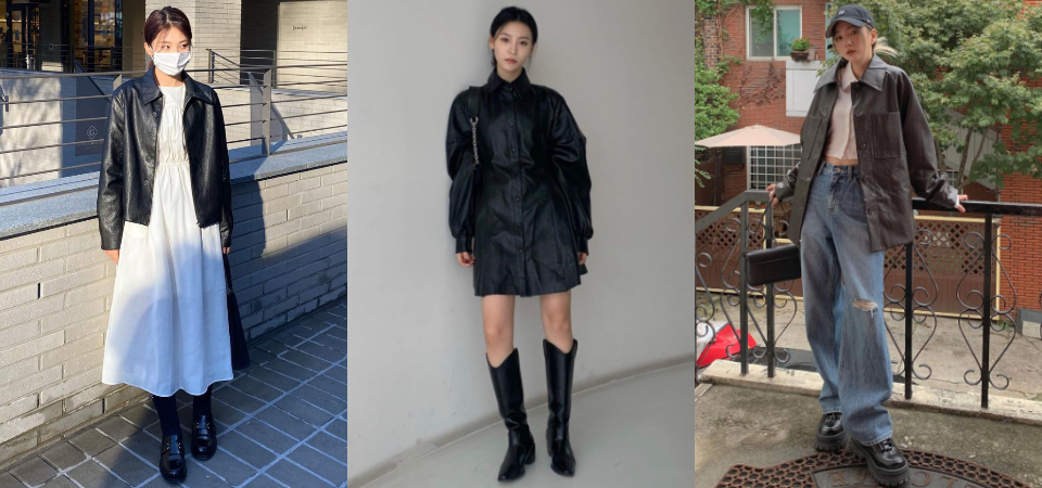 我帥起來真的沒男友的事了，女生「皮革襯衫」穿搭提案 ，打造秋冬可甜可鹽率性時髦