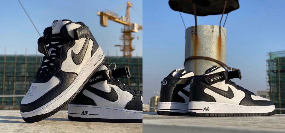 2022 年重點鞋款！Stüssy x Nike Air Force 1 Mid 全新聯名鞋款曝光，以細節完美詮釋黑白低調質感