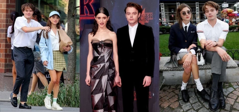 原來《怪奇物語》Charlie Heaton 與 Natalia Dyer 這對真情侶才是實力搶鏡，4 種「約會穿搭」讓你低調放閃不尷尬！