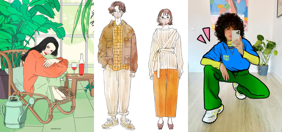 穿搭新手追起來！盤點 5 個「穿搭插畫 IG 帳號」，滿滿美式休閒、日韓系潮流靈感！