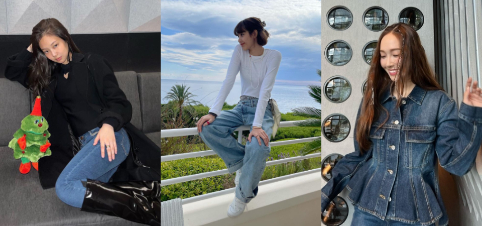 最強「牛仔穿搭」攻略！韓國女星 Lisa、Jennie 用丹寧單品穿出率性風格，簡約也能酷酷的！  