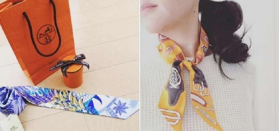 學日本妞用 Hermès 絲巾打造輕奢華時髦造型！