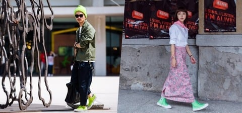 穿搭界兩大傳奇山東與烏鴉，示範為夏日穿搭增添霓虹配色 Converse Chuck Taylor All Star II