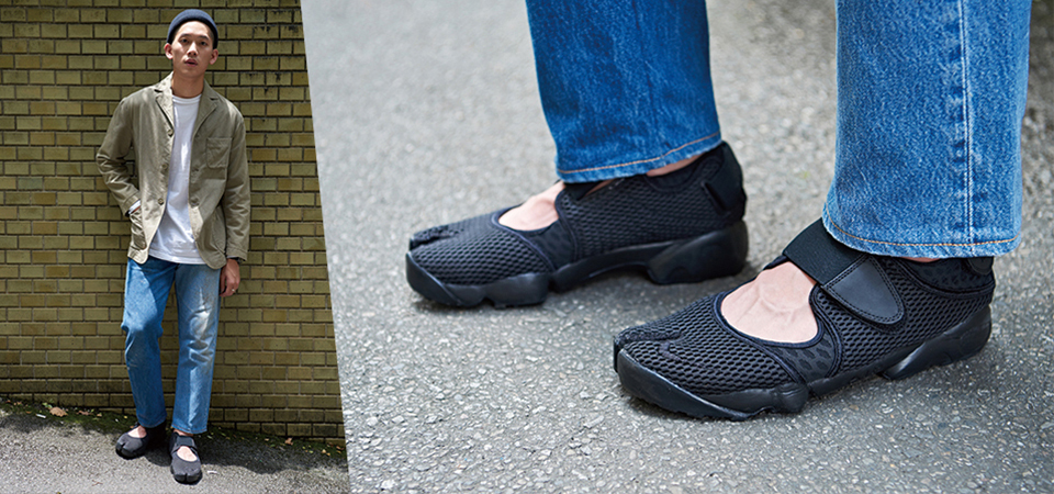 踩著 Nike Air Rift 造訪台北東區秘密基地，街拍攝影師連思博的極簡街頭風格