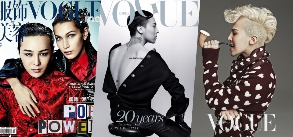 連登兩國 Vogue 封面！GD 魅力無法擋！不只老佛爺 Karl Lagerfeld 親自拍攝，連 Bella Hadid 也淪陷