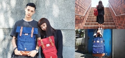 包包在變但感情溫度不變，最強搭配情侶組合金承＆李柔詮釋 RITE 百變後背包