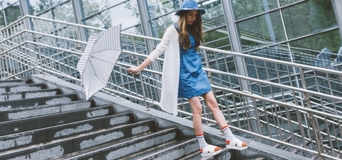 厚底涼鞋『甜美對抗』夏日雨天—街訪小徐若瑄 Lisa Lai