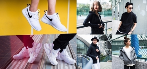 四位網路人氣穿搭達人示範黑白潮流！讓經典NIKE兩大鞋履Roshe One和武士鞋，完美搭配 Tech Pack服飾