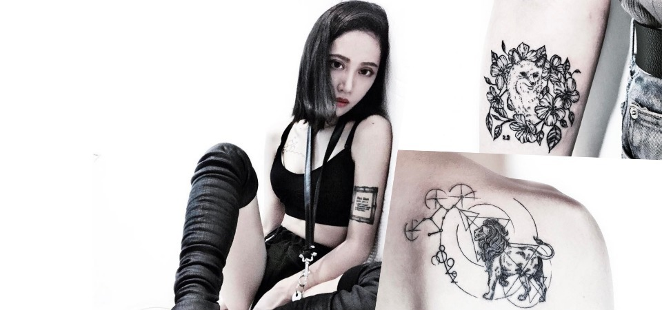 用精緻的黑白刺青在身體上作畫！酷女刺青師「HanZ」的刺青與穿搭實錄