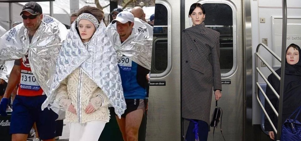 最幽默的時尚帳號！原來 Balenciaga 不對稱外套是被卡在地鐵車廂門口
