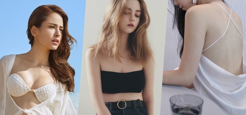 女孩夏日上衣，一字領、平口、斜肩內衣如何穿？這四種單品一定要有！