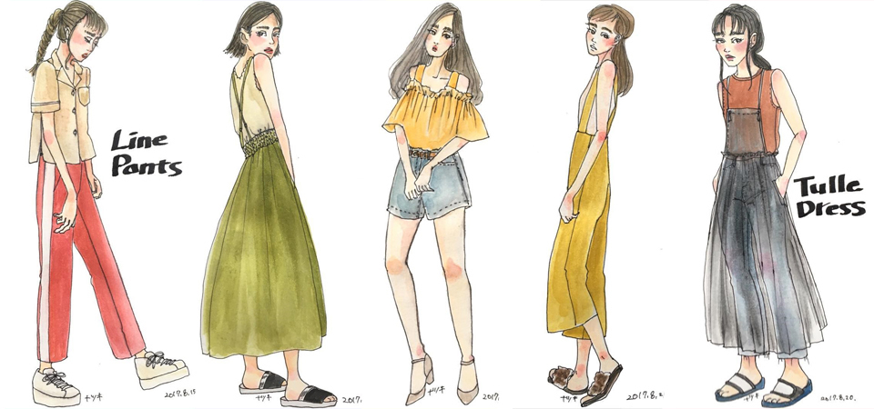 不看日雜也能有穿搭靈感！人氣 IG 插畫家，特搜時尚都會男女日常，繪製日本最新流行穿搭