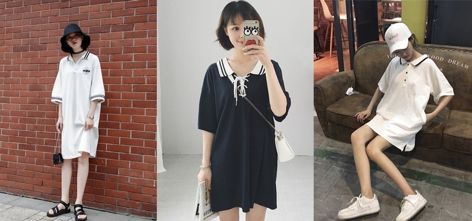 今年入秋靠這件！長版「POLO 洋裝」讓你穿出休閒 X 個性 LOOK，重點是套一件就可以出門啦！