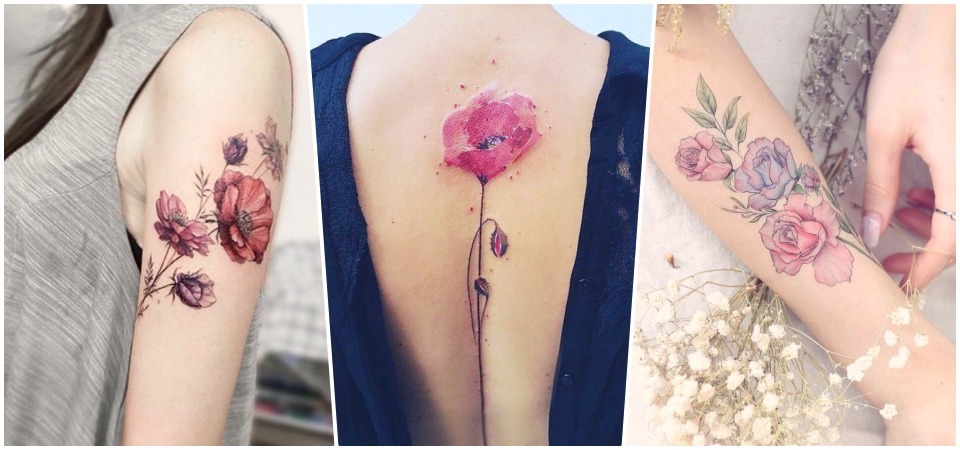 這些刺青爸媽不會生氣，「花朵系列刺青」這些根本是藝術品！超美的！