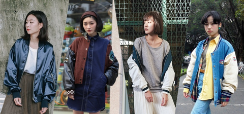 看膩 MA-1？來件經典的「棒球外套」吧！冬季女孩棒球外套 8 套穿搭提案