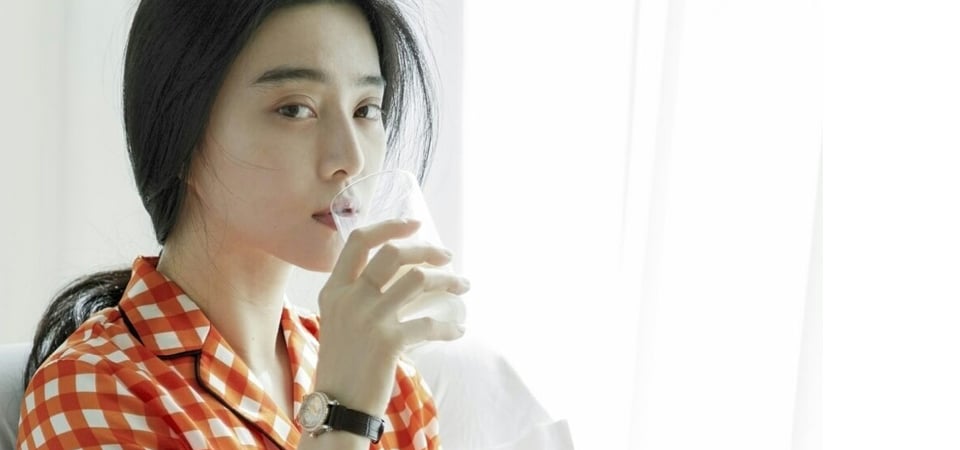 范冰冰大膽素顏　方格洋裝秒變睡衣