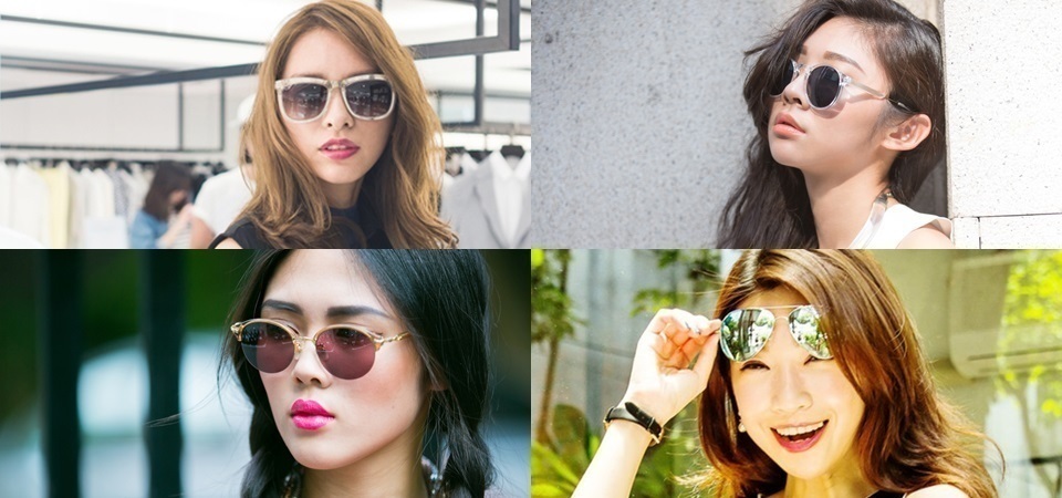 好好活用這四款太陽眼鏡襯出女孩們的時尚面貌吧！