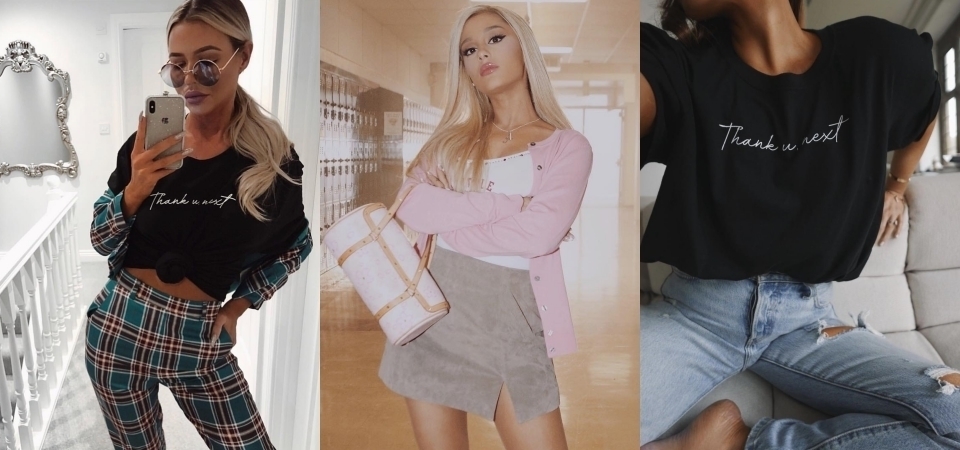 好想要一件！Ariana Grande 爆紅新單曲同名 T-shirt「Thank U, Next」歐美網紅搶著穿