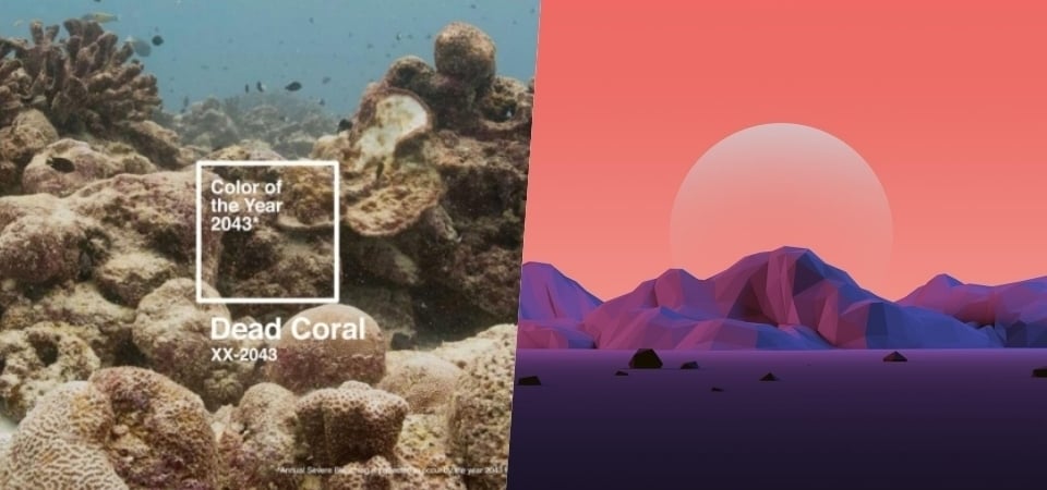2043 年度代表色「Dead Coral 死珊瑚色」，廣告團隊用創意呼籲大家重視海洋環境！
