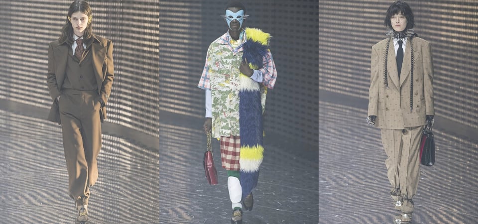 秀票竟是一副「石膏像面具」？GUCCI 秋冬大秀讓模特兒戴面具走秀的原因揭密！