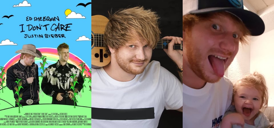 你認真？Ed Sheeran 釋出新曲〈I Don't Care〉，也大膽攜手小賈與火星人組成「男版果醬女郎」！