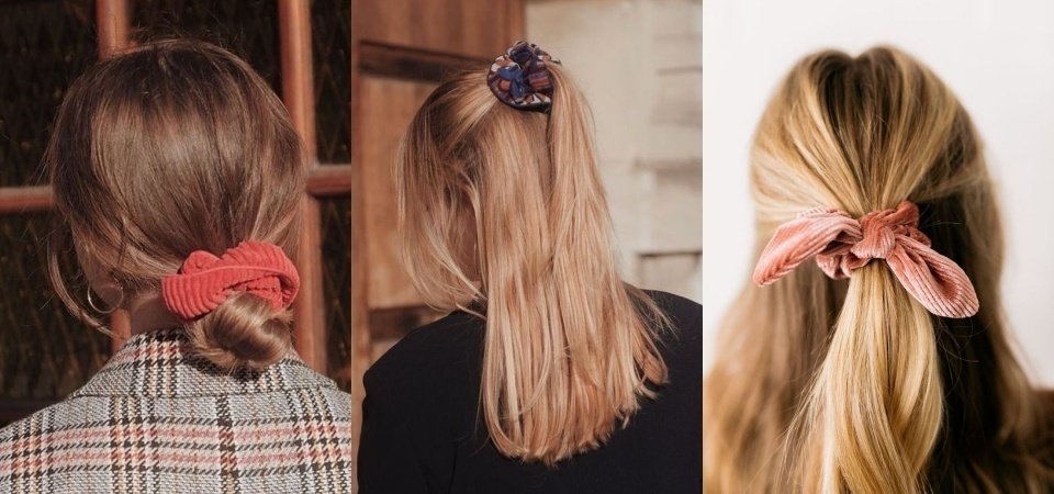 Scrunchies 復古髮圈強勢回歸，連新手都會的 Scrunchies 做出優雅又迷人的髮型