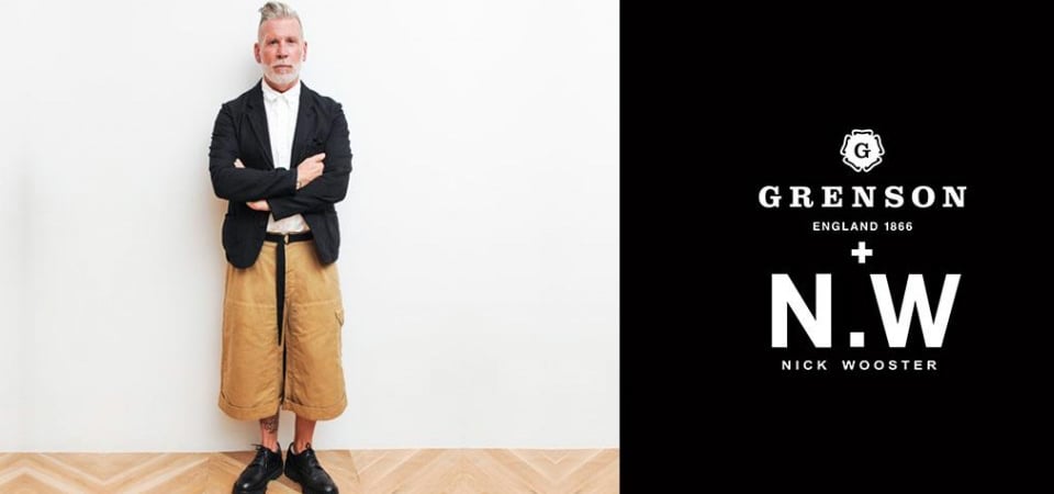 當代時尚大叔 Nick Wooster x 百年皮鞋老牌Grenson 聯名登場！