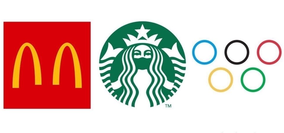 防疫全民總動員！品牌從 Logo 宣導，保持適當距離、戴口罩減少疫情傳播，網友讚：好療癒！