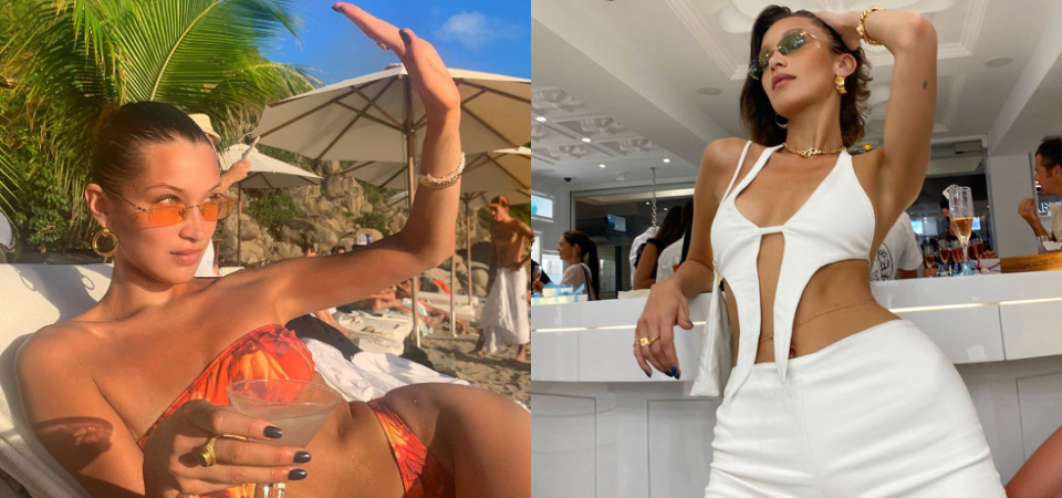 短版、低腰是關鍵！超模 Bella Hadid 出鏡率最高的 3 樣「辣妹神器」，讓你夏天比太陽還辣！