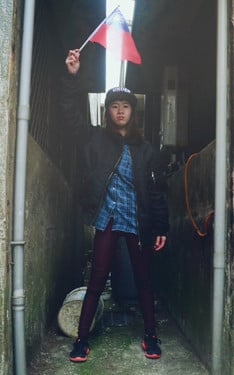 This jacket is BOY LONDON, But I'm GIRL TAIWAN.