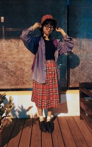 格子格子紅格子
