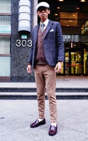 Suit walk　復古毛呢紳士