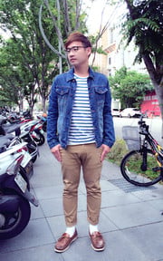 Denim X 白襪