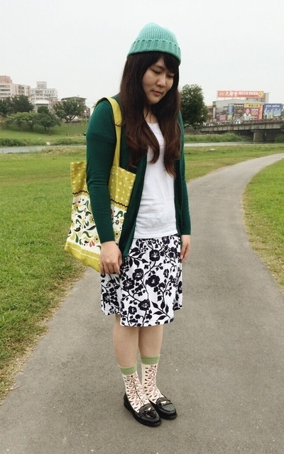 Green X 印花