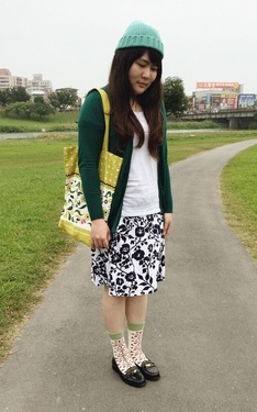 Green X 印花