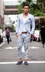 UNIQLO 褐色編織皮帶的穿搭