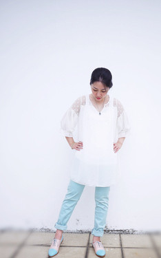 White & Mint Mix！