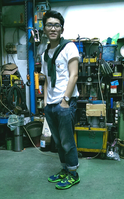 紮一下衣服好了
