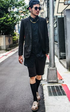 紳士短褲初體驗(以為走在時裝周）