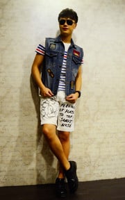 線條、貼布、印花三結合 #街頭Look