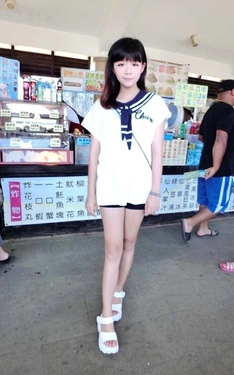 著水手服來到七美島☆