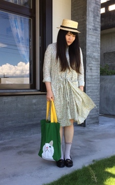 好天氣的碎花look