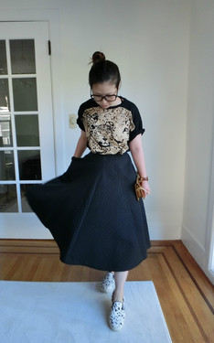 Dress down your favorite little black dress
